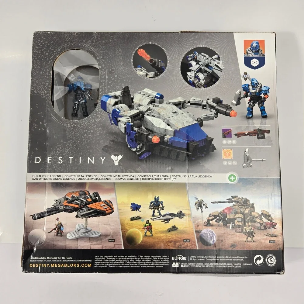 Mega Bloks Destiny Cabal Interceptor Set 366 Pcs NIB Sealed Fighter Ship 8+